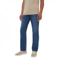 Front - Maine Mens Mid Wash Straight Leg Jeans
