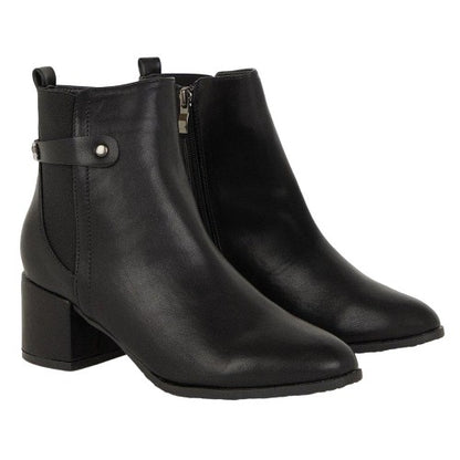 Front - Principles Womens/Ladies Ohio Medium Block Heel Ankle Boots