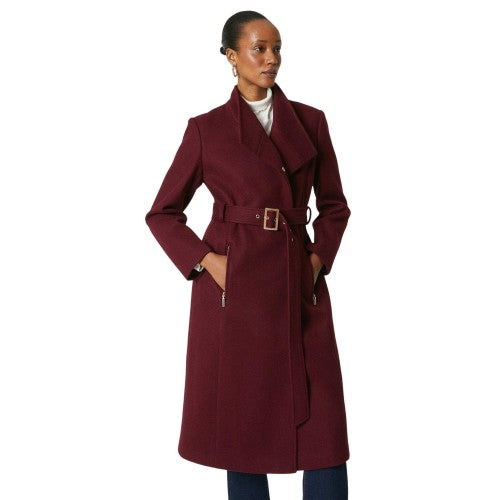 Front - Principles Womens/Ladies Belted Hardware Detail Coat