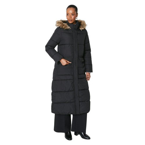 Front - Principles Womens/Ladies Longline Puffer Jacket