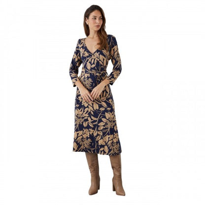 Front - Principles Womens/Ladies Floral Wrap Midi Dress