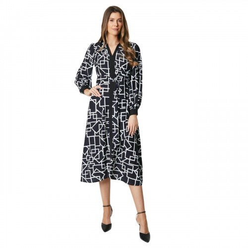 Front - Principles Womens/Ladies Geometric Midi Shirt Dress