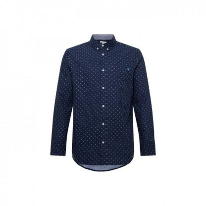 Front - Maine Mens Dash Print Long-Sleeved Shirt