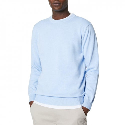 Front - Maine Mens Lightweight Crew Neck Jumper