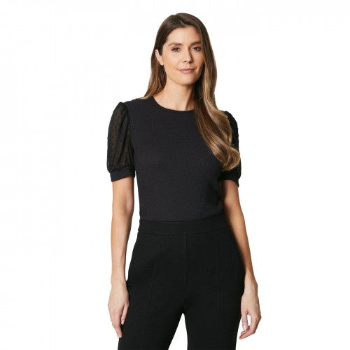 Front - Principles Womens/Ladies Jersey Puff Sleeve Top