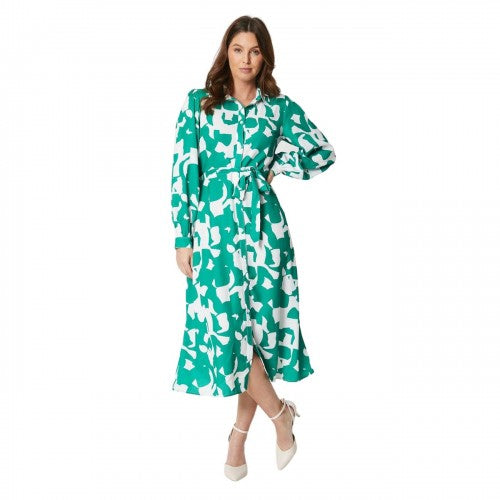 Front - Principles Womens/Ladies Abstract Belt Shirt Dress