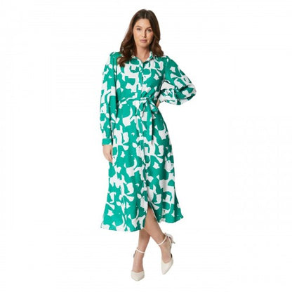 Front - Principles Womens/Ladies Abstract Belt Shirt Dress