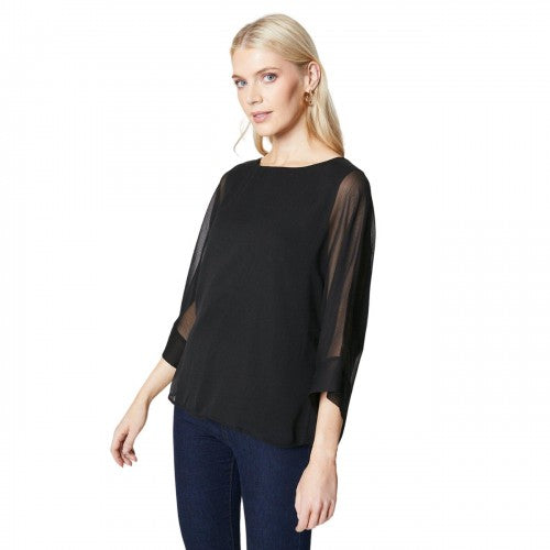 Front - Principles Womens/Ladies Chiffon Batwing Sleeve Blouse