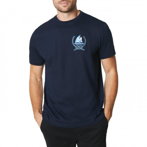 Front - Maine Mens Badge T-Shirt