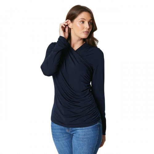 Front - Principles Womens/Ladies Jersey Wrap Top