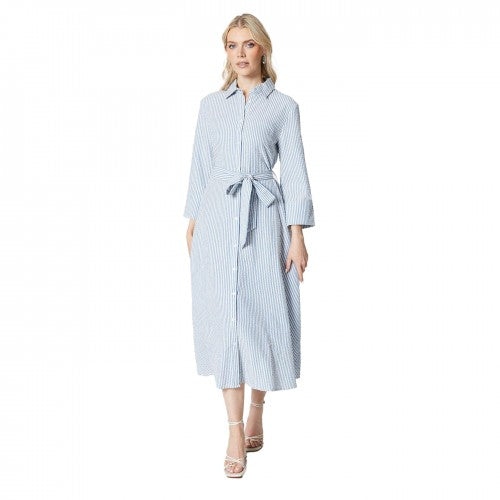 Front - Principles Womens/Ladies Stripe Belt Midi Shirt Dress