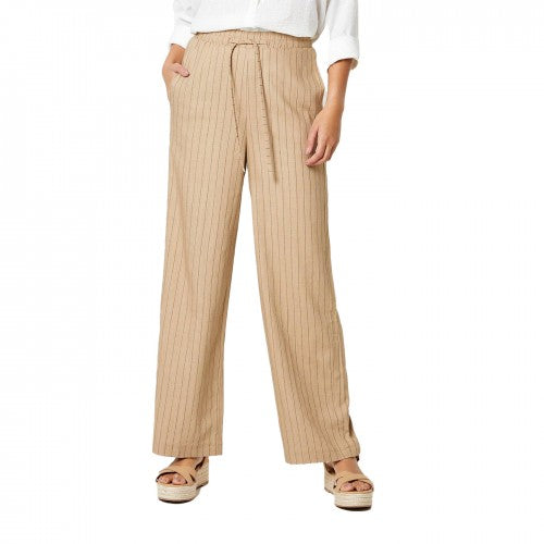 Front - Principles Womens/Ladies Striped Waist Tie Wide Leg Trousers