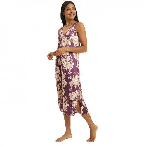 Front - Debenhams Womens/Ladies Lily Bloom V Neck Nightie