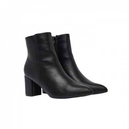 Front - Principles Womens/Ladies Kirstie Ruched Almond Toe Block Heel Calf Boots