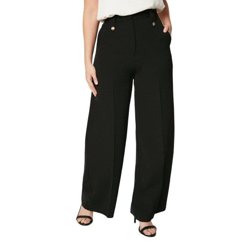 Front - Principles Womens/Ladies Button Detail Wide Leg Trousers