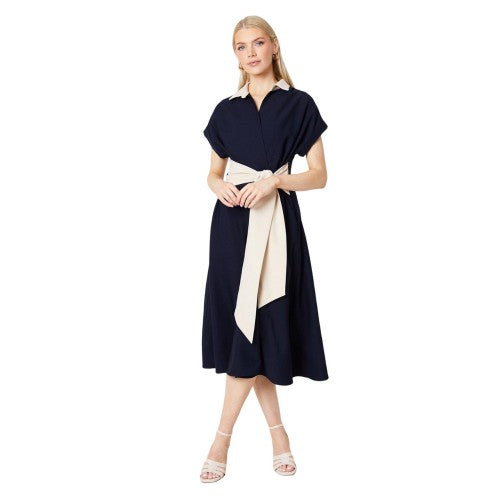 Front - Principles Womens/Ladies Waist Tie Midi Dress