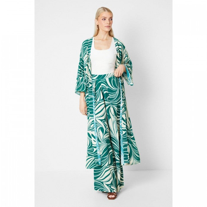 Front - Principles Womens/Ladies Abstract Wide Leg Trousers