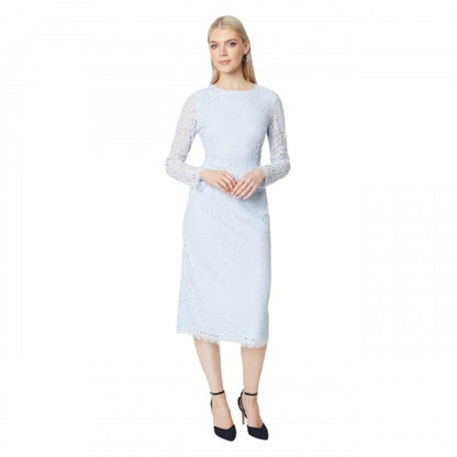 Front - Principles Womens/Ladies Lace Long-Sleeved Pencil Dress
