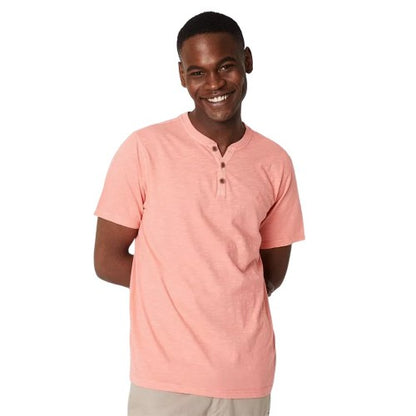 Front - Maine Mens Slub Y Neck T-Shirt