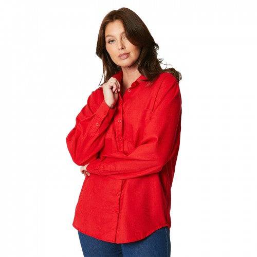 Front - Principles Womens/Ladies Linen Blend Shirt