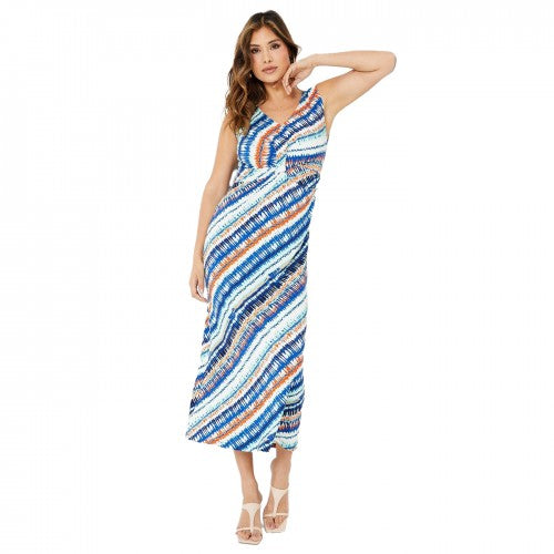 Front - Debenhams Womens/Ladies Abstract Jersey Twisted Knot Front Dress