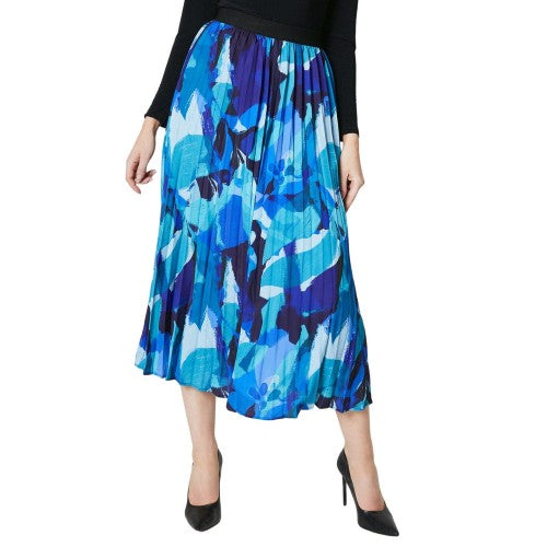 Front - Principles Womens/Ladies Abstract Pleated Midi Skirt