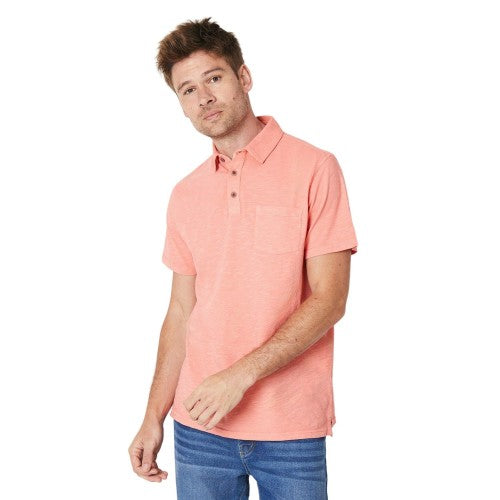 Front - Maine Mens Slub Polo Shirt