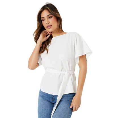 Front - Principles Womens/Ladies Belted Batwing Sleeve Top