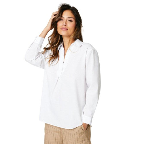 Front - Principles Womens/Ladies Pull Over Poplin Shirt