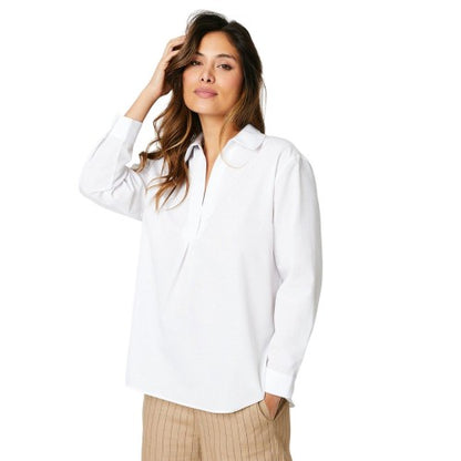 Front - Principles Womens/Ladies Pull Over Poplin Shirt