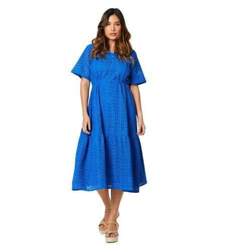 Front - Principles Womens/Ladies Broderie Tiered Midi Dress