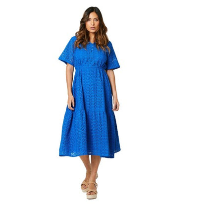 Front - Principles Womens/Ladies Broderie Tiered Midi Dress