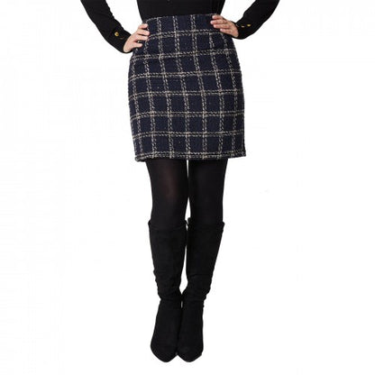 Front - Principles Womens/Ladies Checked Tweed Mini Skirt