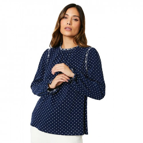 Front - Principles Womens/Ladies Embroidered Detail Blouse