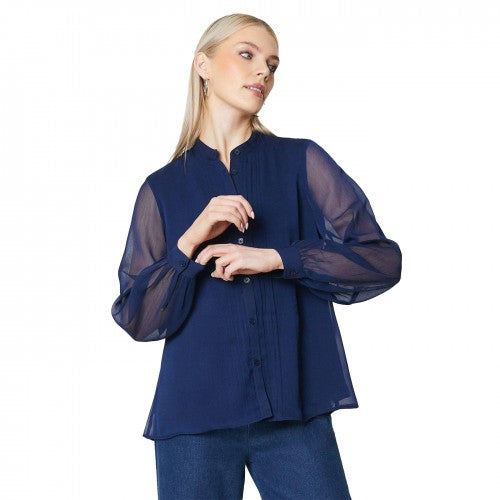 Front - Principles Womens/Ladies Pleated Frill Detail Blouse