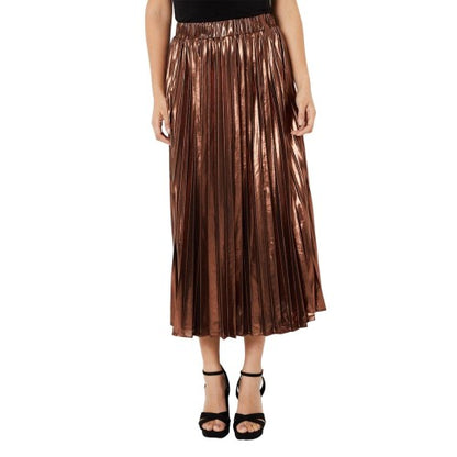 Front - Principles Womens/Ladies Foil Pleated Midi Skirt
