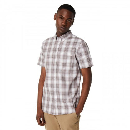 Front - Maine Mens Tonal Short-Sleeved Shirt