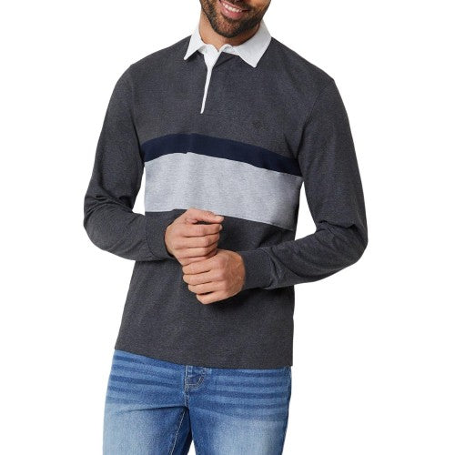 Front - Maine Mens Leo Rugby Shirt