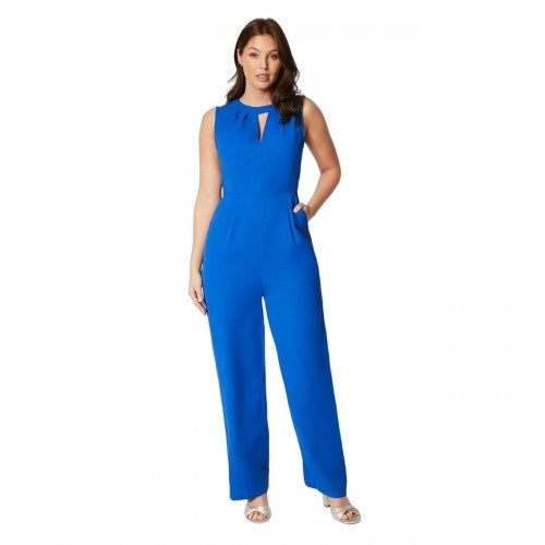 Front - Principles Womens/Ladies Pleated Keyhole Jumpsuit