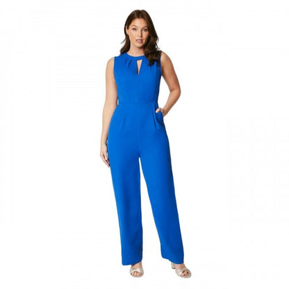 Front - Principles Womens/Ladies Pleated Keyhole Jumpsuit