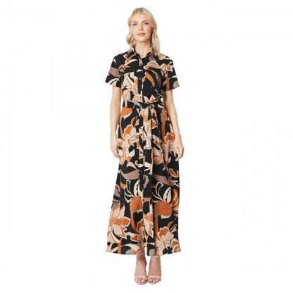 Front - Principles Womens/Ladies Abstract Midi Shirt Dress