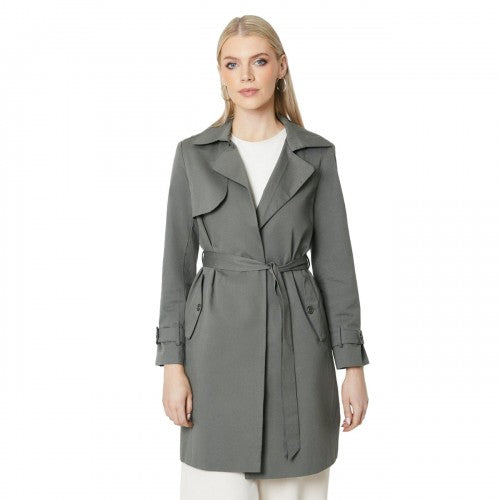 Front - Principles Womens/Ladies Premium Belted Trench Coat