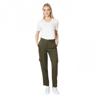 Front - Principles Womens/Ladies Utility Pocket Tapered Cargo Trousers