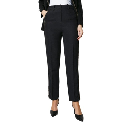 Front - Principles Womens/Ladies Chain Detail Straight Leg Trousers