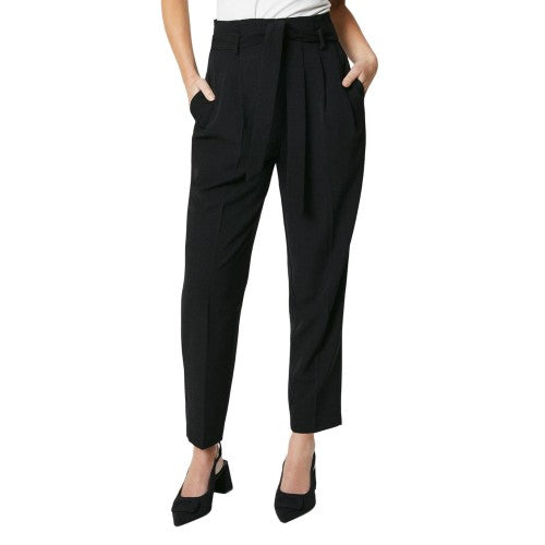Front - Principles Womens/Ladies Paperbag Petite High Waist Trousers