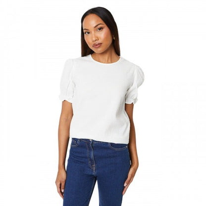 Front - Principles Womens/Ladies Textured Frill Cuff T-Shirt