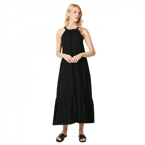 Front - Principles Womens/Ladies Tiered Halter Neck Midi Dress