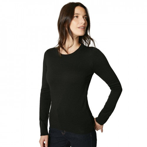 Front - Maine Womens/Ladies Crew Neck Long-Sleeved Jumper
