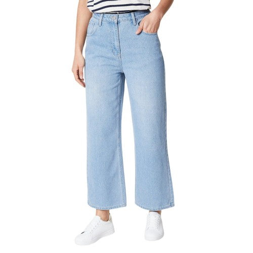 Front - Principles Womens/Ladies Petite Wide Leg Jeans