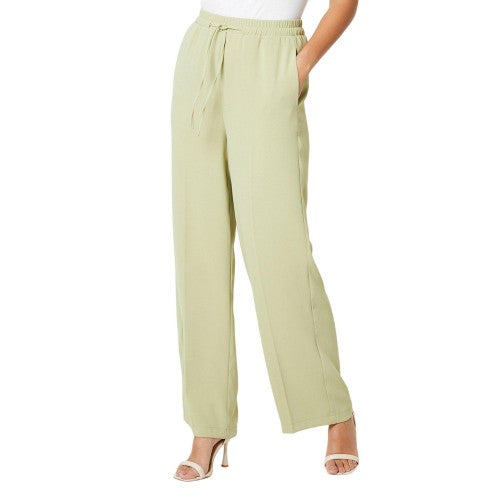Front - Principles Womens/Ladies Drawstring Waist Wide Leg Trousers